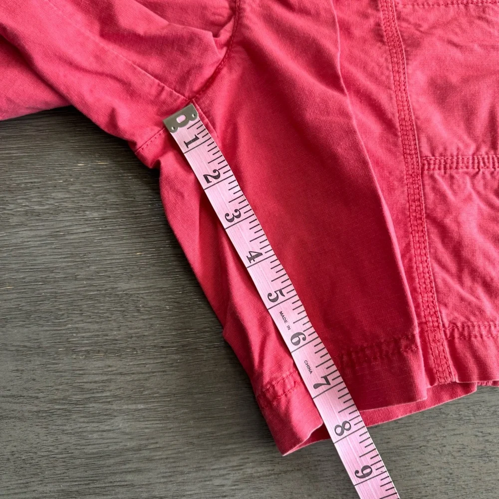 Vintage Eddie Bauer Mercer Fit Cargo Coral Red Shorts 8 - Picture 9 of 9